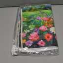 Geyoga 6 Pieces Oil Painting Flowers Kitchen Towels Absorbent Dish Towels Decorative Tea Washcloth for Spring Summer Kitchen Bathroom Home Decor, 16 x 24 Inch(Colorful)