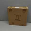 MUYE 10x10 Floating Frame Distressed Beige White Wood Pattern,Double Glass Square Picture Frame Display Any Size Photo up to 10x10,Wall Mount or Tabletop,2 Pack