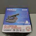 HERZO Aluminum Dust Shroud for Angle Grinder 4.5 inch and 5 Inch, Includes 5Inch Diamond Grinding Cup Wheel