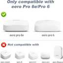 Wall Mount Holder for eero Pro 6e/Pro 6, No Messy Wires, Space Saving, Outlet Wall Bracket Only Compatible with eero Pro 6e/Pro 6 Mesh Wi-Fi System Router (2 Pack)