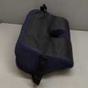 Ergonomic Seat Cushion for Sciatica Relief & Long Driving - Memory Foam Back Support with Adjustable Strap, Non-Slip Base & Removable Mesh Cover - Office, Car (Navy Blue) (Universal Size)