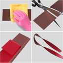 Raycity Rubber Baseboard Trim - 4 Inch x 40 Feet Vinyl Base Cove molding, Peel and Stick Baseboard Self Adhesive Wall Base Molding Trim Floor Baseboard molding Corner Rubber Moulding Trim (Bronze)