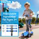VOLPAM Electric Scooter Adult with Dual Suspension, 23-25Miles Max Range