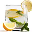 Vikko Mini Ounce Drinking Glasses, 2.9 Diameter x 3.2 Thick and Durable Glass, For Water, Juice, Soda, or Wine, Dishwasher Safe, Set of Twelve Small Clear Glass Tumblers