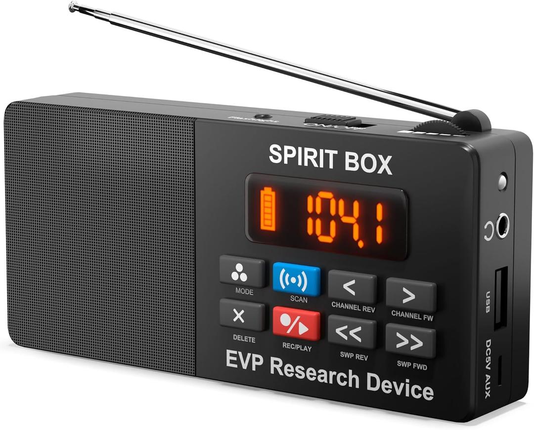 Spirit Box  Ghost Hunters Choice Equipment Kit with 32 GB Micro SD & Integrated Flashlight for Ultimate Paranormal Investigations and EVP Sessions