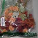 Hananona 12 Pcs Artificial Chrysanthemum Flowers, Orange Kiku Pom Pom Mums Flower Faux Fall Floral for Autumn Halloween Kitchen Table Centerpiece Home Decor (12, Burgundy, Burnt Orange, Deep Peach)