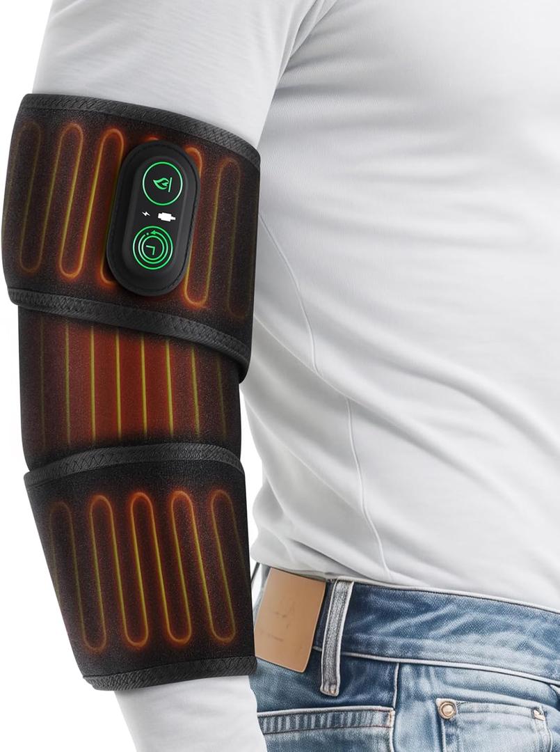 Cordless Elbow Heating Pad for Elbow & Leg Pain Relief, Heated Elbow Brace Wrap Around Wrist Heating Pad for Arm, Wrist, Ankle, Leg and Knee with 3 Heating Levels & Timer