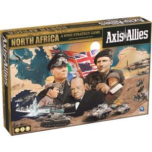Renegade Game Studios Axis & Allies North Africa WWII Strategy Board Game with 250+ Miniatures - 2-4 Players