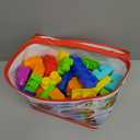 Mega Bloks First Builders Toddler Blocks Toys Set, Big Building Bag with 80 Pieces and Storage, Ages 1+ Years
