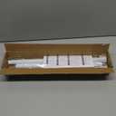 AIZESI Tension Curtain Rod for Windows 45 to 77 Inch, Adjustable Expandable Spring Curtain Rods No Drilling, Non Slip Curtain Rod for Bedroom Doorway Closet Door, White