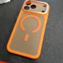 ESR for iPhone 17 Pro Max Case with Stash Stand, Camera Control Cover Compatible with MagSafe, Military-Grade Drop Protection Magnetic Phone Case, Scratch-Resistant Back Cover, Frosted Orange