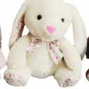 Holiday Home 12" Cream Bunny Plush