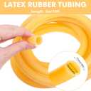 10 ft Latex Rubber Tubing 5/8 inch OD 1/2 inch ID Multicolor Natural Latex Tube Surgical Tubing Sling Rubber Band Fitness Hose, 1 Continuous Piece