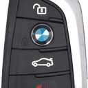Replacement Keyless Entry Remote Control Key Fob Case Fit for BMW 1 3 5 7 Series X1 X5 X6 M5 M6 Key Fob Cover Shell 4 Buttons
