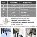 Winter Gloves for Men & Women - Touch Screen, Warm & Waterproof, Running, Cycling & Driving Gloves (Small, Black)