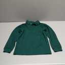 Nautica Boys School Uniform Long Sleeve Polo Shirt, Button Closure, Comfortable, Breathable Fabric (8, Hunter)