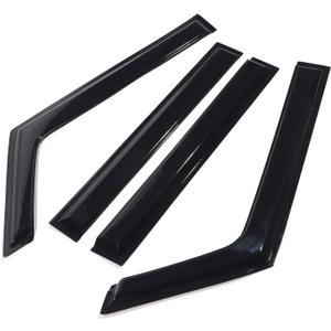 ZXMOTO Rain Guards Side Window Visor Vent Outside Mount, 4PCS Fits for Jeep Wrangler JL 2018 2019 2020 2021 2022 2023 2024 2025 4 Door Easy to Install