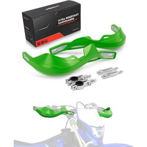 JFG RACING Motorcycyle Hand Guards,7/8" and 1 1/8" Handlebar Dirt Bike Handguards Accessories Universal for KX KXF KLX 110 250 300 450 Dirt Pit Bike ATV Electric Dirtbike Motocross Enduro-Green