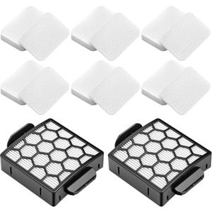 Colorfullife Filters for Shark Navigator Zero-M Self-Cleaning Brushroll Pet Pro Upright Vacuum ZU60 ZU62 ZU62C NV251,NV255, Replacement Parts Parts #1238FT60&1239FT60