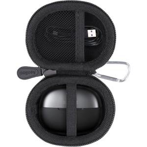 Aenllosi for SHOKZ OpenDots ONE - Open-Ear Headphones Hard Case, Protective Case Compatible with Shokz Opendots One Earbuds, Black (Case Only)