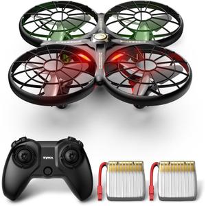 SYMA X100 Drone for Kids 8-12, Automatic Obstacle Avoidance, Up to 20 Mins Flight Time(2 Batteries), One-Key 360Flips and Altitude Hold, Full-Guard Safe Indoor Drone Gift for Boys & Girls