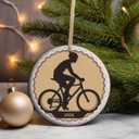 Biking Ornament - Bike Lover Christmas Tree Decor, Bicycle Ornament, Gift for Biking Enthusiasts, Cyclist Gift, Bike Themed Holiday Decoration (C01)
