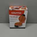 Gourmia Belgian Waffle Maker – Compact Design with Upright Storage, Adjustable Browning, and Easy-Clean Nonstick Ceramic Plates, Stainless Steel