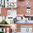 2 x 5.5 Inch Cast Iron House Numbers - Hammered Finish Mailbox Numbers - Metal Address Plaque Numerals - Weatherproof, Easy to Install, Soild Home Decor/Number 4