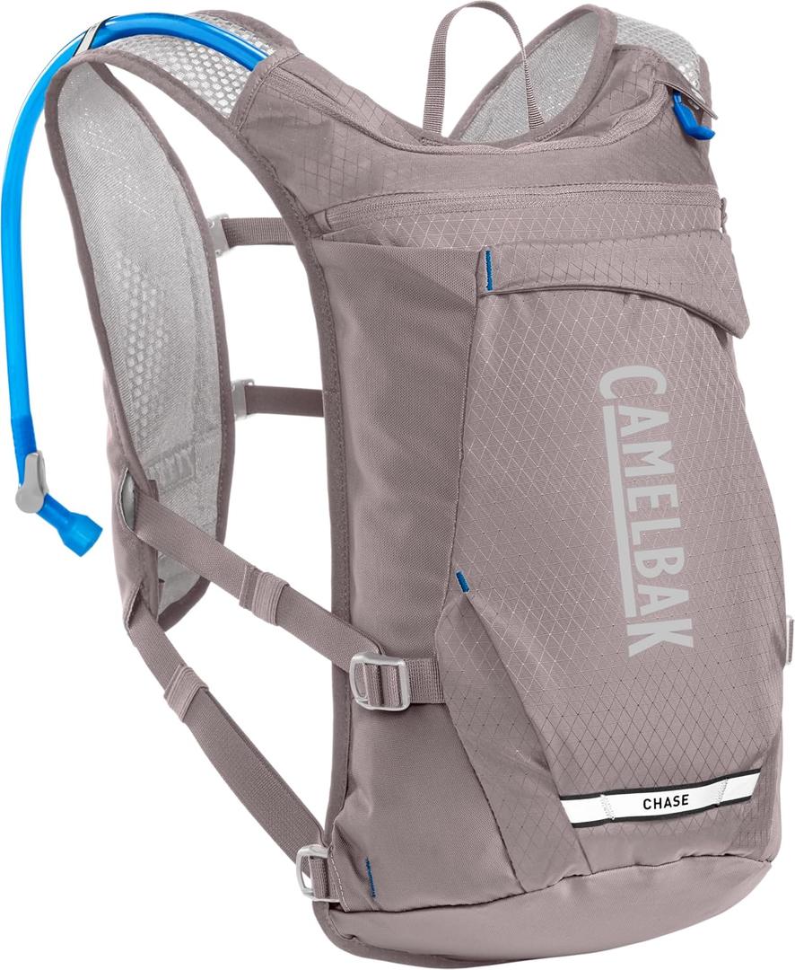 CamelBak Women's Chase Adventure 8 Vest Bike Hydration Pack 70oz, Purple | Women Specific Fit for Long Miles, Breathable 3D Grid Mesh Harness, Command Center Harness Storage