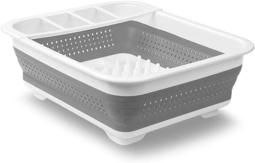 madesmart Collapsible Drying Dish Rack | SINKWARE Collection | Easy Storage | BPA-Free