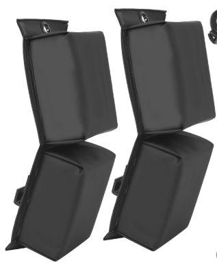 (2-Pack) PWC Jet Ski Bumpers, Boat Fenders with Elastic Cords, Jet Ski Accessories, 14 x 6 x 3.2 inch