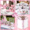Qunclay 8 Pcs Graduation Box Centerpieces for Table 7-inch Table Decor Boxes Class of 2026 Congrats Grad Party Favors with Messages for High School College Celebration Decoration (Coquette Bow)