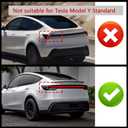 STSEV01 Rear Spoiler Fit for Tesla New Model Y Juniper 2026, Model YL-Style Performance Type ABS Wing Sporty Appearance, Trunk DeckLid Lip Exterior Accessories, Tape Installation(Carbon Fiber Style)