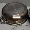 Stainless Steel Steamer Pot Set, 3-Piece Stackable with Vented Tempered Glass Lid – 11.2-inch, Ideal for Induction & Gas Cooking