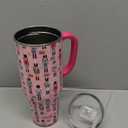 Swig Life 40oz Mega Mug, 40 oz Tumbler with Handle and Straw, Cup Holder Friendly, Dishwasher Safe, Extra Large Insulated Tumbler, Stainless Steel (Pink Nutcracker)