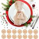 120 Pack Beige Cheesecloth Napkins, 20x20 Inch Gauze Cheese Cloth Napkins Boho Dinner Table Napkins Rustic Wrinkled Cheese Cloth Napkin Bulk for Wedding Christmas Baby Shower