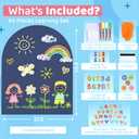 Arch Magnetic Wall Decal for Kids | 39.4'' x 31.5'' | Magnet Wall for Kids | Chalk Board Wall | Peel and Stick Magnetic Chalkboard for Wall | Magnetic Wall Board | Magnetic Play Wall