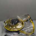 12 Inch High Velocity Floor Fan, Heavy Duty Metal Industrial Fans with 3 Speeds, Portable Fan with Adjustable 360 Head Tilt, Yellow