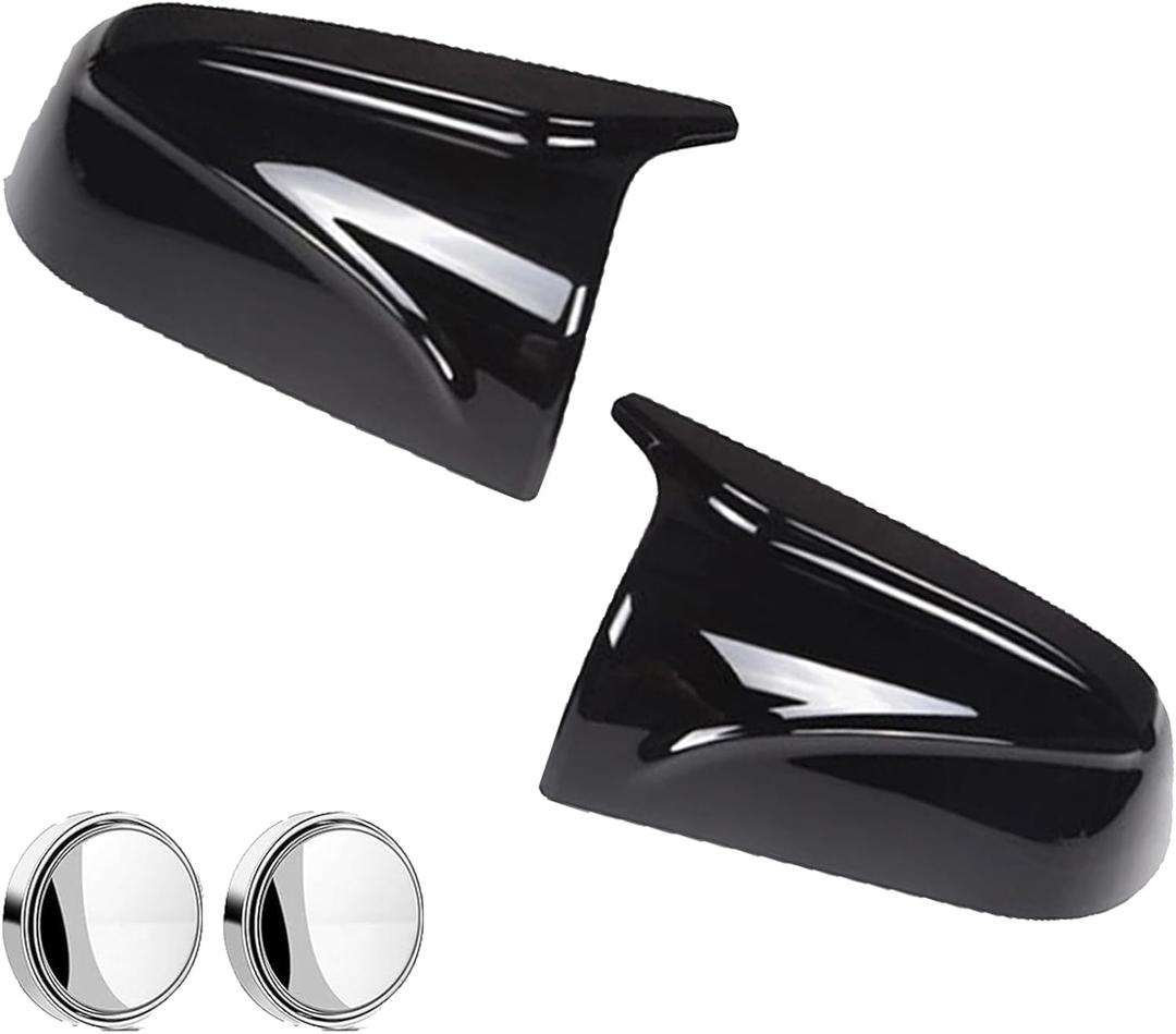 Side View Mirror Cover Replacement Compatible with Model 3 2017-2021 Exterior Sport Door Side Rearview Mirror Caps Decoration Glossy Black