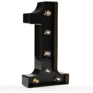 OYCBUZO Light Up Black Alphabet Marquee Number Sign LED Marquee Number Lights Sign for Night Light Home Bar Christmas Lamp Birthday Party Wedding Decoration 1