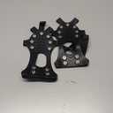 ZUXNZUX Crampons, Ice Cleats for Shoes and Boots, Silicone Stainless Steel Grippers Shoe Spikes Grips Traction for Ice Snow, Winter Hiking Climbing Ice Fishing. Size M