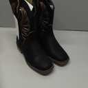 Rollda Kids Cowboy Boots for Boys Girls Western Square Toe Cowgirl Boots with Walking Heel, Size: 3 Little Kid