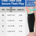 Soccer Shin Guards for Kids Youth Adults - 1-Pair Soccer Shin Defender with Honeycomb Compression Sleeves for Ski, Football, Baseball, MTB & Kickboxing 4-6 6-8 8-10 10-12 (3 Colors) (Small, Blue)