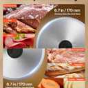 VEVOR Meat Slicer, 6.7" Electric Deli Slicer Machine with 2 SUS420 Blades, 0-0.6 inch Adjustable Thickness, 150W Home Food-Slicer for Meat, Ham, Baguett, Steak, ETL Approved