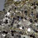 Waist Wow Sequin Dress for Women Spaghetti Strap Sexy Dresses Glitter Sparkly Mini Dress Gold L