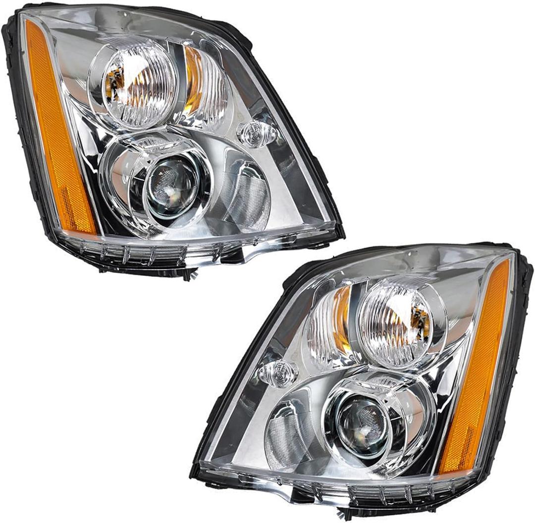 labwork HID Headlights Assembly Replacement for DTS 2008-2011 4.6L Projector Headlamp Passenger & Driver Side 20861482 20861481