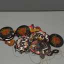 36 Pcs Christmas Musical Instrument Ornaments Wooden Christmas Music Tree Ornament Guitar Piano Microphone Music Note Xmas Tree Hanging Decorations for Birthday Party Supplies