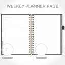 2 x And Per Se 2026 Planner, A4 Size-Daily, Weekly & 18-Monthly Planner, Daily Schedule, Monthly Tabs, 100 GSM Thick Paper(Black)