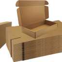 12x6x2 inches Shipping Boxes Bulk 25 Pack Brown, Corrugated Cardboard Box, Mailer Boxes for E-commerce Packaging and Holidays Gift, Small Giving Boxes for Wrapping Mailing Present