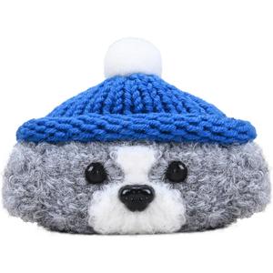 Plush Earbuds Case Cover Compatible with Beats Solo Buds Cartoon Cute Headphone Cases (HBG+Dark Blue,for Beats Solo Buds)